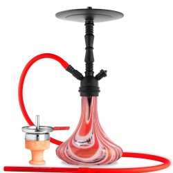 Ναργιλές Amy Deluxe Middle Zoom Black Mat/Rouge 45cm